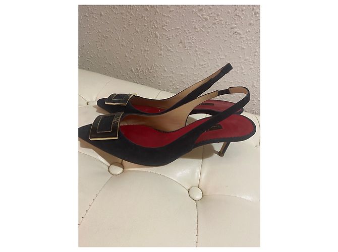 Scarpa slingback Carolina Herrera Blu - vista 3