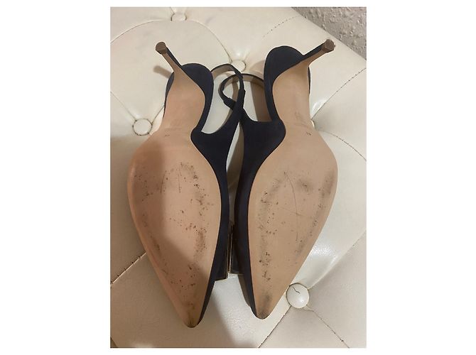 Scarpa slingback Carolina Herrera Blu - vista 4
