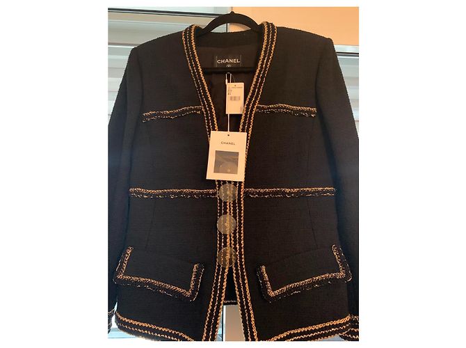 CHANEL Metiers d’Art 2017eine Jacke (Paris Ritz Kosmopolit) Sammlung BNWT Schwarz - Ansicht 3