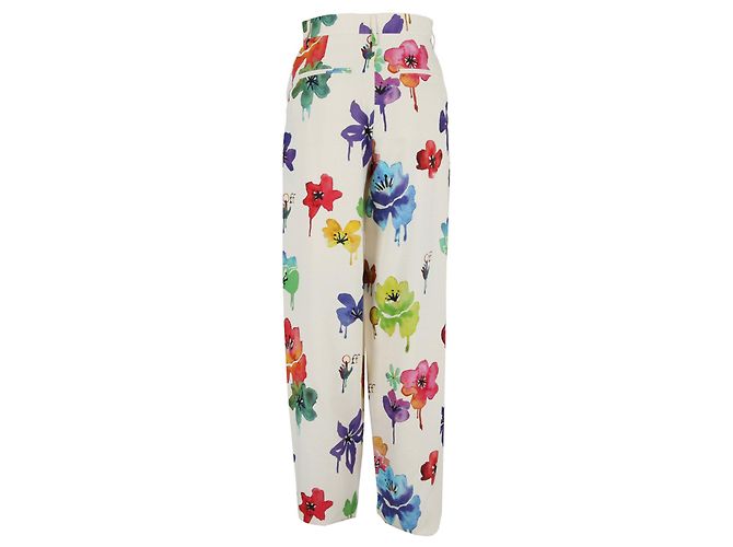 Off White Floral blanquecino 90pantalones - vista 2