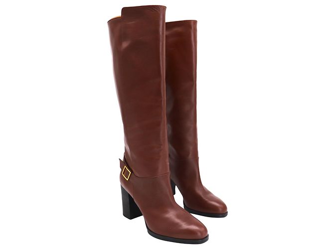 Botas Altas Tod's en Cuero Marrón - vista 2