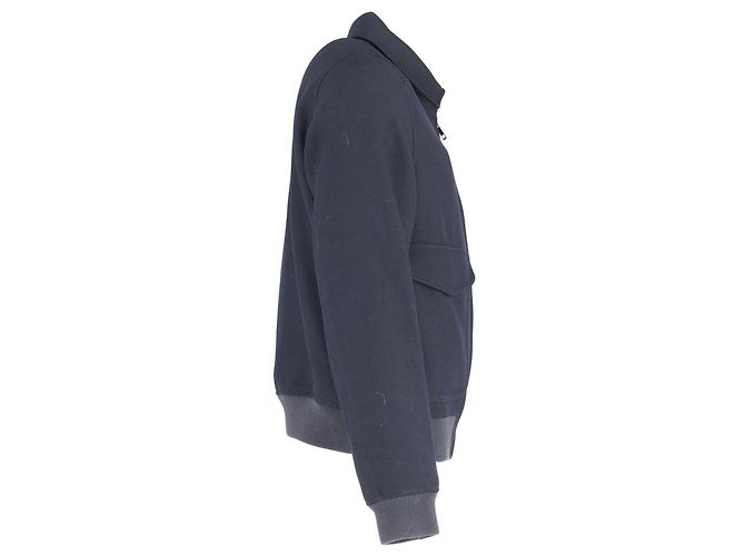 Sandro Paris Fliegerjacke aus marineblauer Baumwolle - Ansicht 2