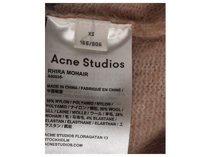 Suéter Rhira de Acne Studios en mohair rosa - vista 5