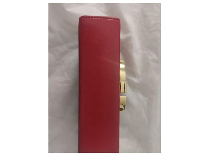 30 Montaigne Dior Pelle di agnello screpolata 30 Borsa Box Montaigne Rossa Rosso - vista 10