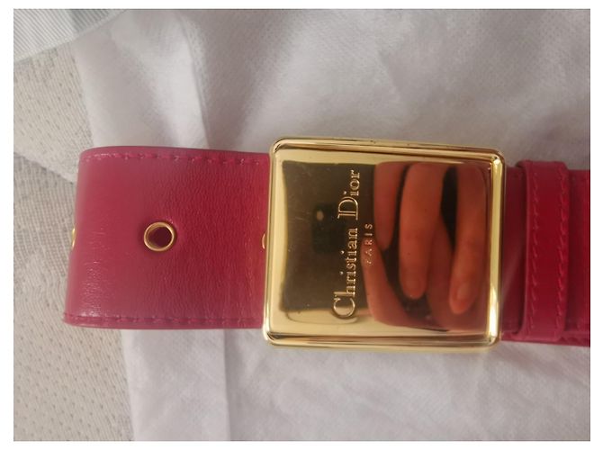30 Montaigne Dior Pelle di agnello screpolata 30 Borsa Box Montaigne Rossa Rosso - vista 4