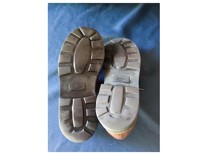 Paraboot Morzine Scarpe Stringate Marroni in Pelle Marrone - vista 7