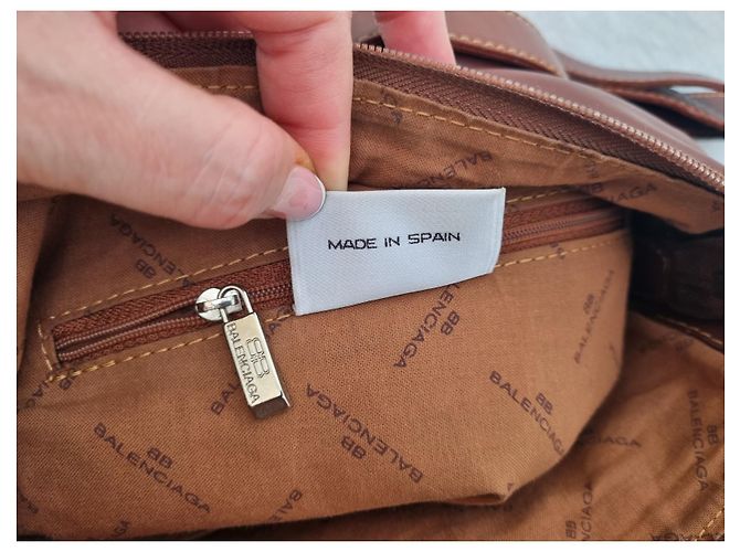 Borsa a tracolla Balenciaga 27size in pelle marrone Marrone scuro - vista 10