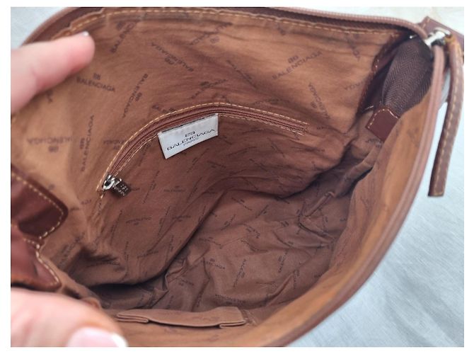 Borsa a tracolla Balenciaga 27size in pelle marrone Marrone scuro - vista 8