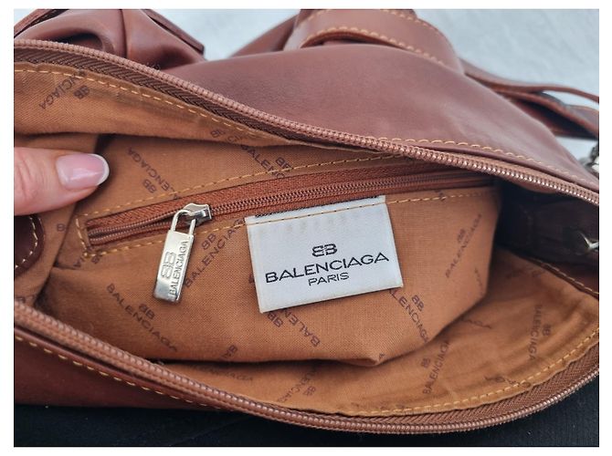 Borsa a tracolla Balenciaga 27size in pelle marrone Marrone scuro - vista 9