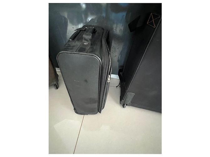 Borsa da viaggio Longchamp in pelle nera Nero - vista 3