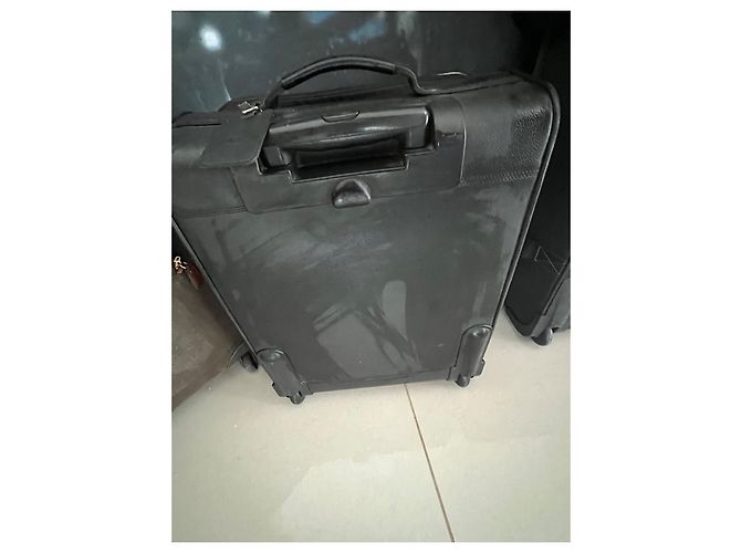 Borsa da viaggio Longchamp in pelle nera Nero - vista 4