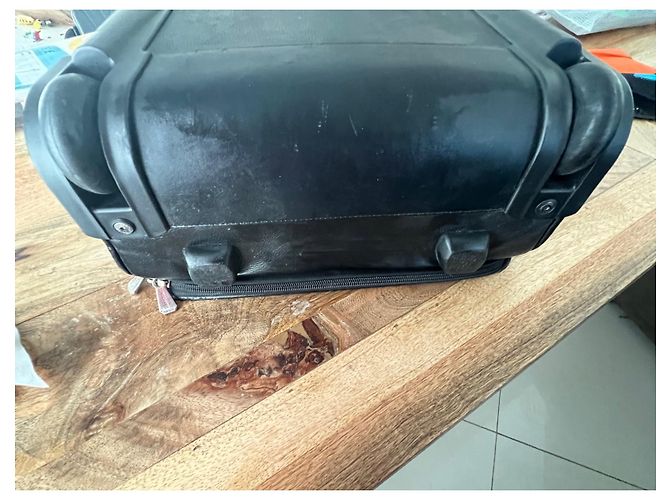 Borsa da viaggio Longchamp in pelle nera Nero - vista 7