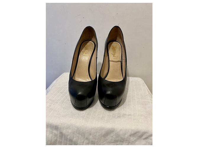 Yves Saint Laurent YSL TripToo  105 escarpins en noir - vue 3