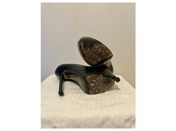 Yves Saint Laurent YSL TripToo  105 escarpins en noir - vue 6