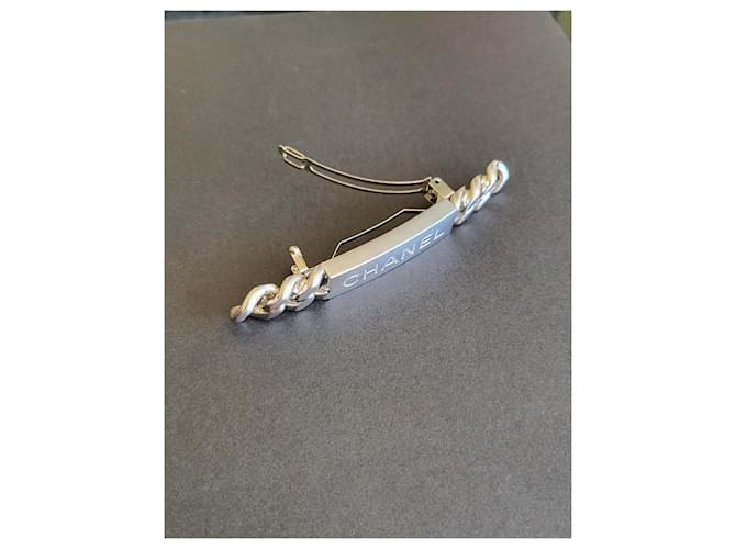 Fermaglio per capelli CHANEL Silver hardware - vista 3