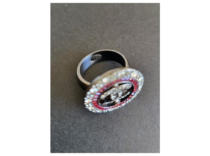 Anillo de Chanel 52 Roja Gris antracita - vista 3