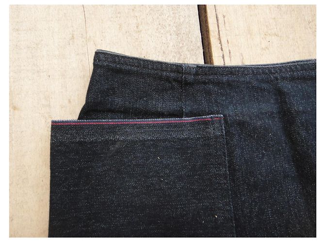 Falda midi de denim Armani Jeans azul marino - vista 2