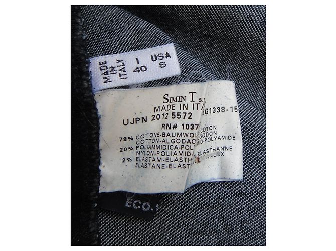 Falda midi de denim Armani Jeans azul marino - vista 7