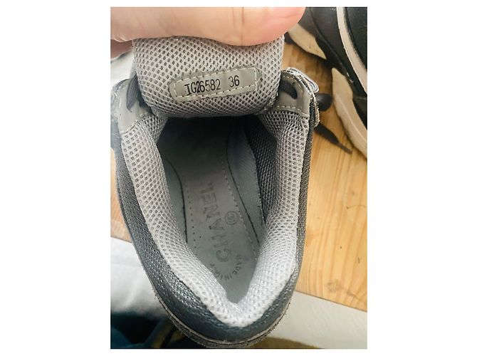 Chanel Boy Sneaker Dunkelgrau Stoff Anthrazitgrau - Ansicht 3