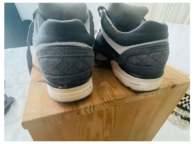 Chanel Boy Sneaker Dunkelgrau Stoff Anthrazitgrau - Ansicht 8