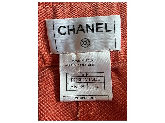 Chanel Pantalón de corte recto Roja - vista 2