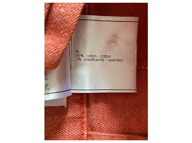 Chanel Pantalón de corte recto Roja - vista 3
