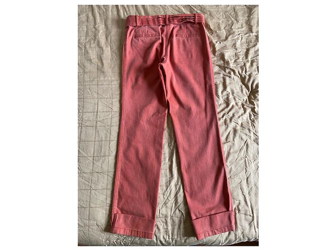 Chanel Pantalón de corte recto Roja - vista 7
