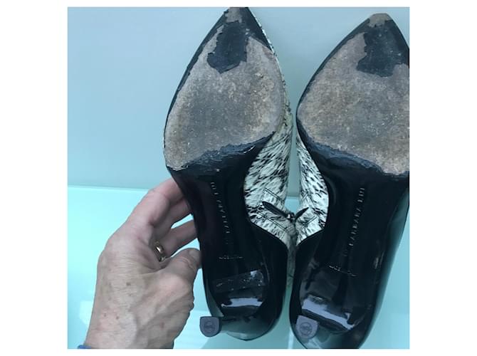 Barbara Bui Python Print Leather Ankle Boots - view 10