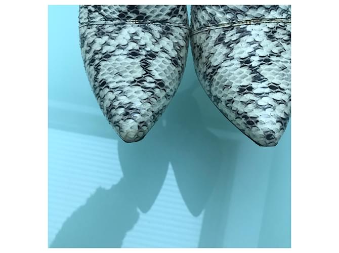 Barbara Bui Python Print Leather Ankle Boots - view 12