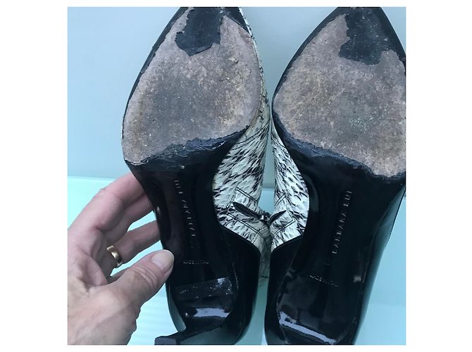 Barbara Bui Python Print Leather Ankle Boots - view 9