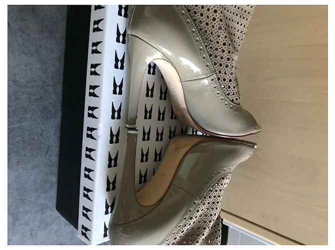 Sandali Moreschi in pelle beige taupe - vista 11