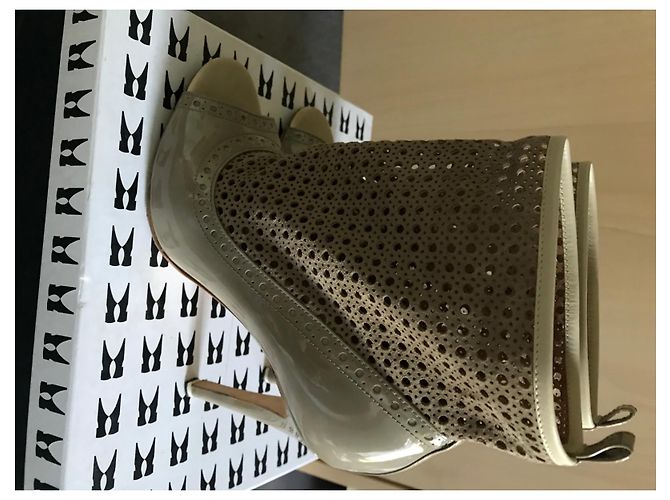 Sandali Moreschi in pelle beige taupe - vista 2