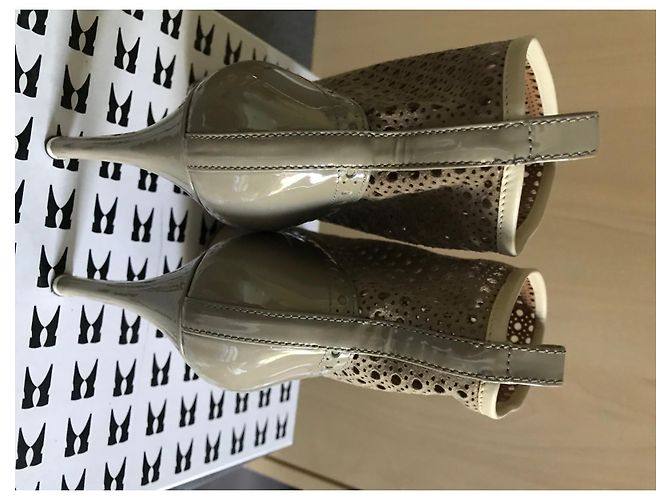 Sandali Moreschi in pelle beige taupe - vista 3