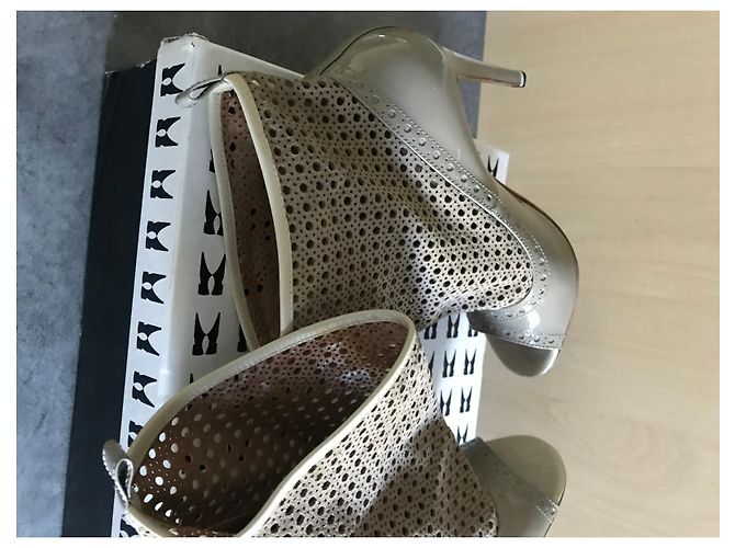 Sandali Moreschi in pelle beige taupe - vista 6
