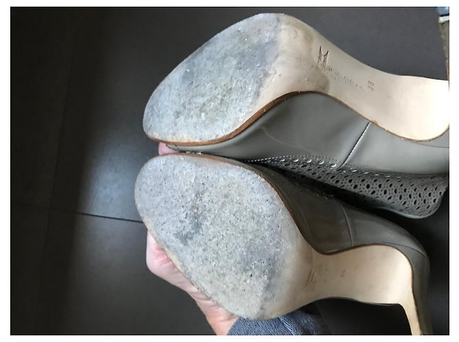 Sandali Moreschi in pelle beige taupe - vista 9