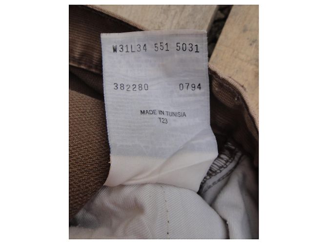 Levi's LEVIS 551 W "personalizado" 31 l32 Castaño - vista 6