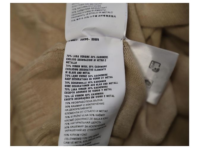 Miu Miu verzierter Langarmpullover aus brauner Wolle - Ansicht 6