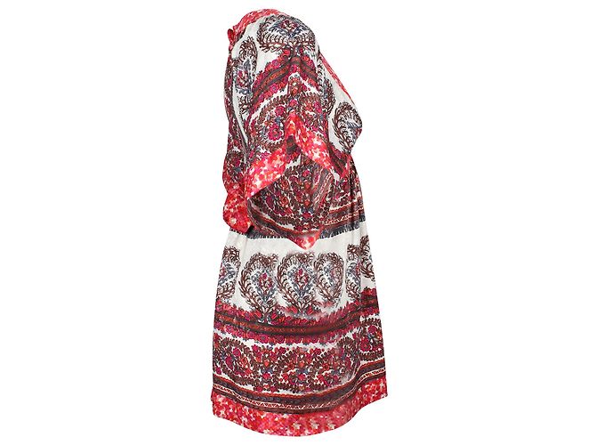 Mini abito a kimono stampato Anna Sui in seta multicolor - vista 2