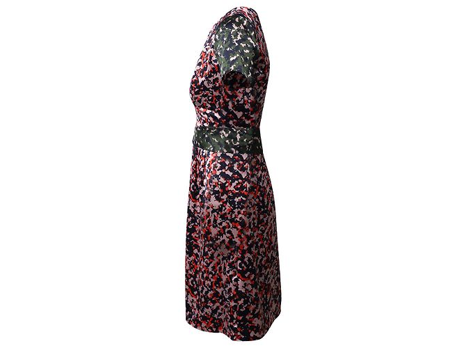 Hugo Boss Etuikleid mit Camouflage-Print aus mehrfarbigem Polyester Python drucken - Ansicht 2
