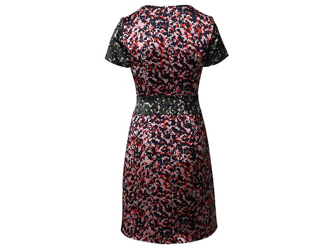 Hugo Boss Etuikleid mit Camouflage-Print aus mehrfarbigem Polyester Python drucken - Ansicht 3