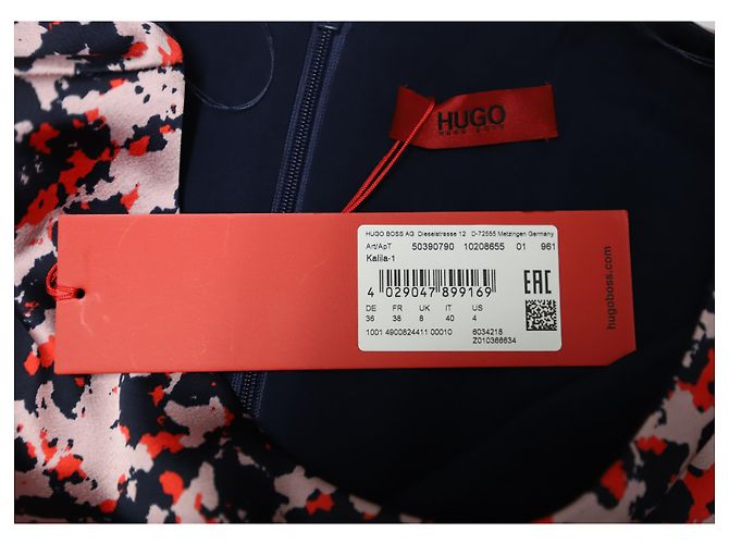 Hugo Boss Etuikleid mit Camouflage-Print aus mehrfarbigem Polyester Python drucken - Ansicht 6