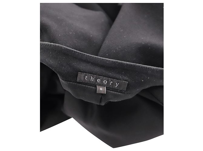 Theory Kragenloser Blazer aus schwarzem Polyester - Ansicht 4