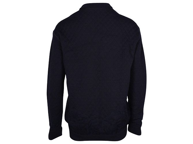 Stella Mc Cartney Stella McCartney Pullover mit Adlerstickerei aus marineblauer Baumwolle - Ansicht 3