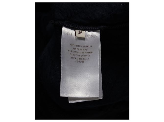 Stella Mc Cartney Stella McCartney Pullover mit Adlerstickerei aus marineblauer Baumwolle - Ansicht 5