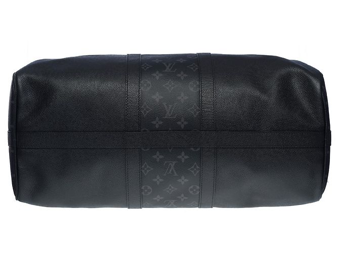 Borsa LOUIS VUITTON Keepall in Pelle Nera - 101147 Nero - vista 8