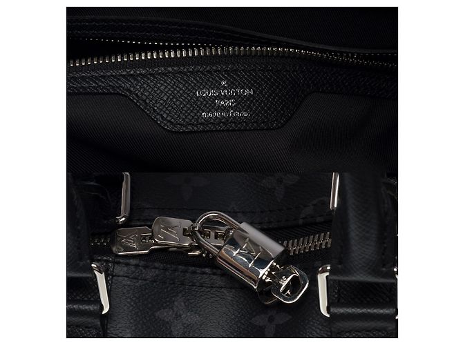 Borsa LOUIS VUITTON Keepall in Pelle Nera - 101147 Nero - vista 9