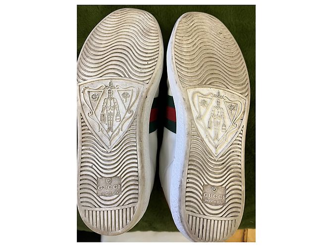 Gucci Bee Sneaker aus Leder weiß - Ansicht 10