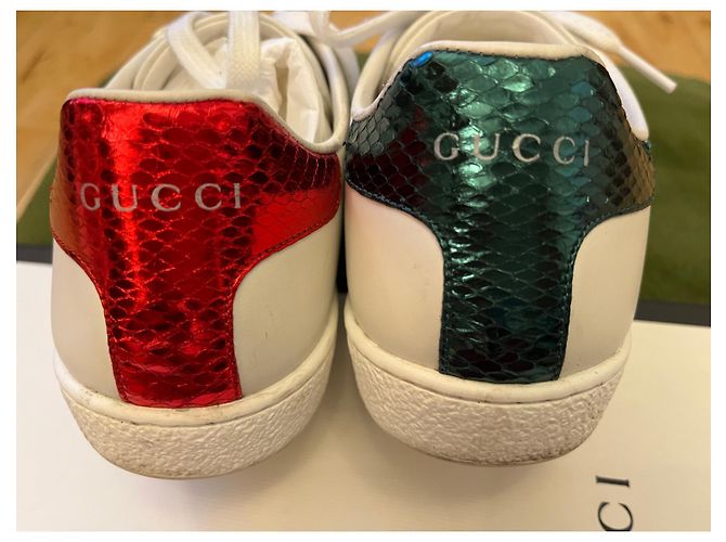 Gucci Bee Sneaker aus Leder weiß - Ansicht 6