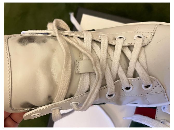 Gucci Bee Sneaker aus Leder weiß - Ansicht 8