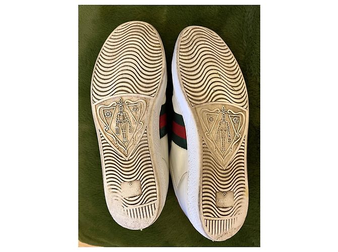 Gucci Pearl Sneaker aus Leder weiß - Ansicht 7